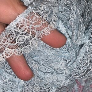 22 Yds. Lite Blue Lace Trim 1 inch
